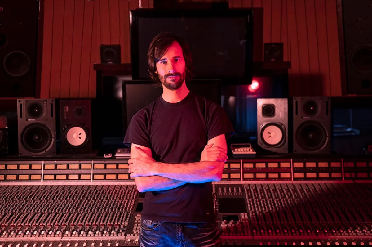 Simon Moro at the SSL console